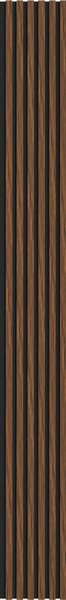 Mexen Lam-F, akustické stěnové lamely 275 × 30 cm, plstěný podklad 8 mm, technická dýha, mahagon rubínový, S105-275307-3015-013