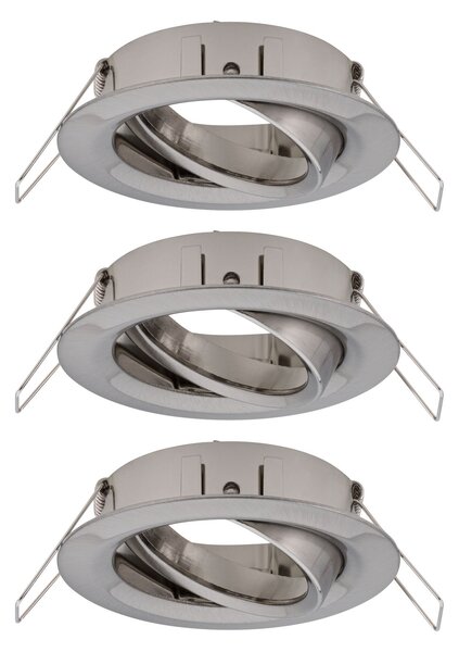 Paulmann 92485 Choose, sada výklopných bodovek kartáčovaná ocel, 3x10W, průměr 8,4cm