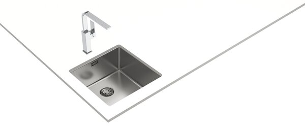 Teka Be Linea ocelový dřez se sifonem 44x44 cm ocel 115000064
