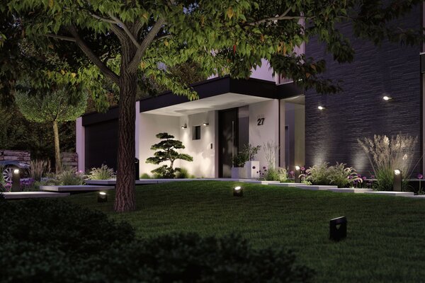 Paulmann 94408 Swivea, venkovní reflektor otočný 360°, LED 8W 3000K, tmavě šedá, IP44