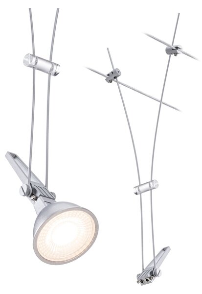 Paulmann 94487 Comet, chromový spot pro lankový systém, 1xGU5,3 max.50W