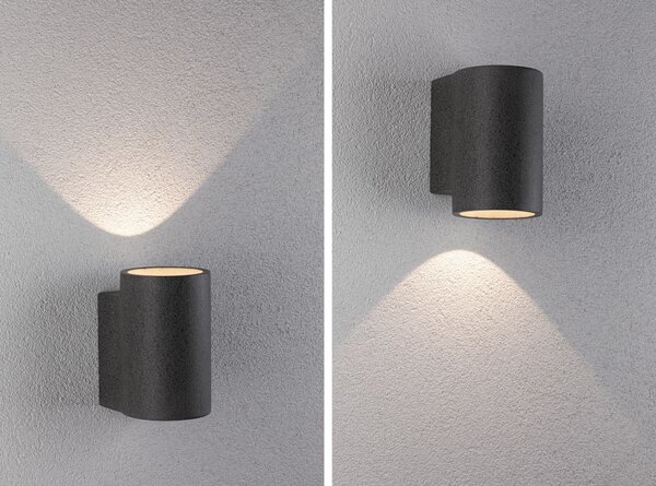 Paulmann 94500 Concrea, betonové venkovní nástěnné svítidlo LED 6,8W 3 000K, výška 17cm, IP65