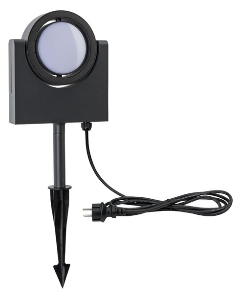 Paulmann 94408 Swivea, venkovní reflektor otočný 360°, LED 8W 3000K, tmavě šedá, IP44