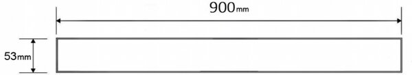 Mexen M13 (2v1) kryt na nerezový žlab 90 cm, nerez, 1019090