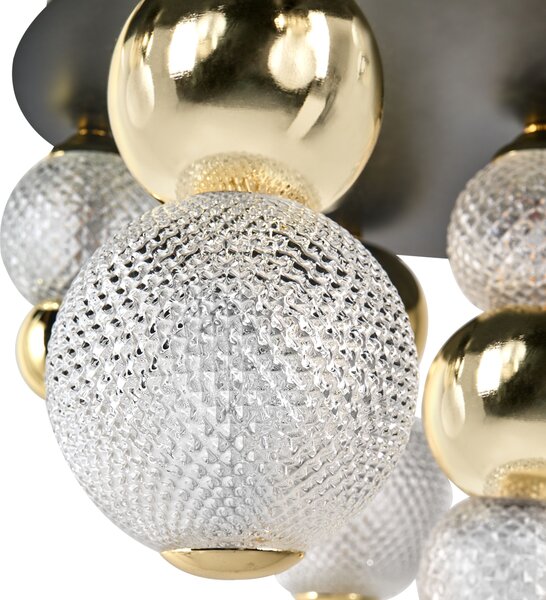LED stropní lampa SORA Sklo Zlatá