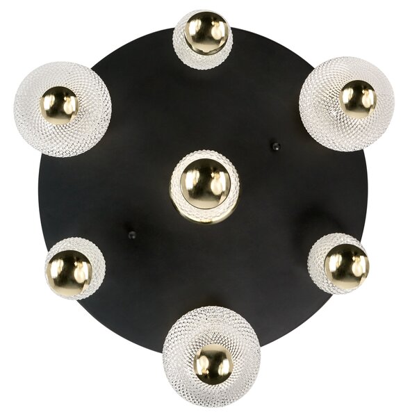 LED stropní lampa SORA Sklo Zlatá