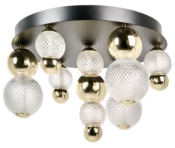 LED stropní lampa SORA Sklo Zlatá