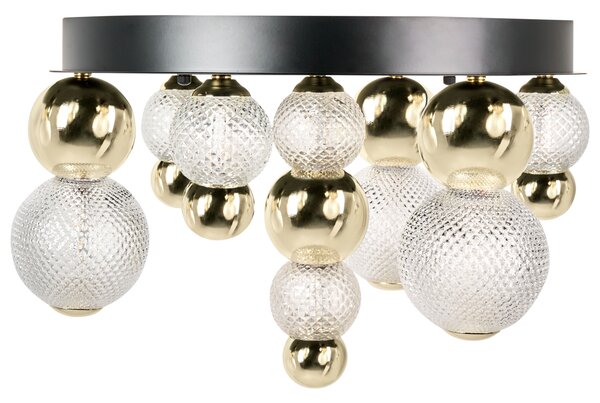 LED stropní lampa SORA Sklo Zlatá