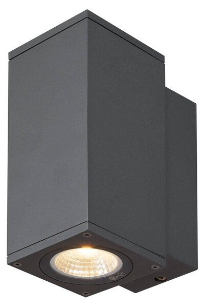 SLV 1003416 Enola Square S, venkovní nástěnné svítidlo LED 6W 3000/4000K, antracit, výška 16cm, IP65