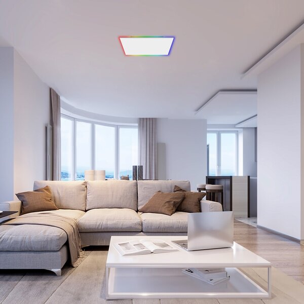 Rabalux 71001 Faramir LED Stropní svítidlo s ovladačem | RGB | Variabilní | Stmívatelné | 18W | Bílá - r-71001