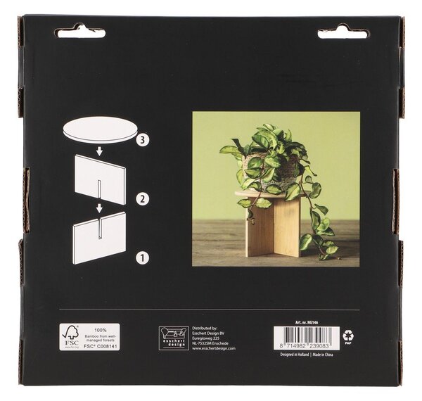 Bambusový stojan na květiny ø 25 cm (výška 19,5 cm) – Esschert Design