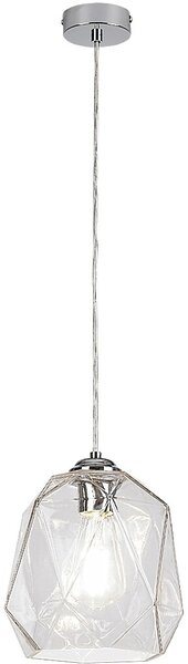 Rabalux Shivani závěsné svítidlo 1x40 W chrom-průhledná 72012