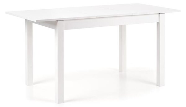 Rozkládací jídelní stůl 118-158 cm Mauric (bílá) (pro 4 6 osob)
