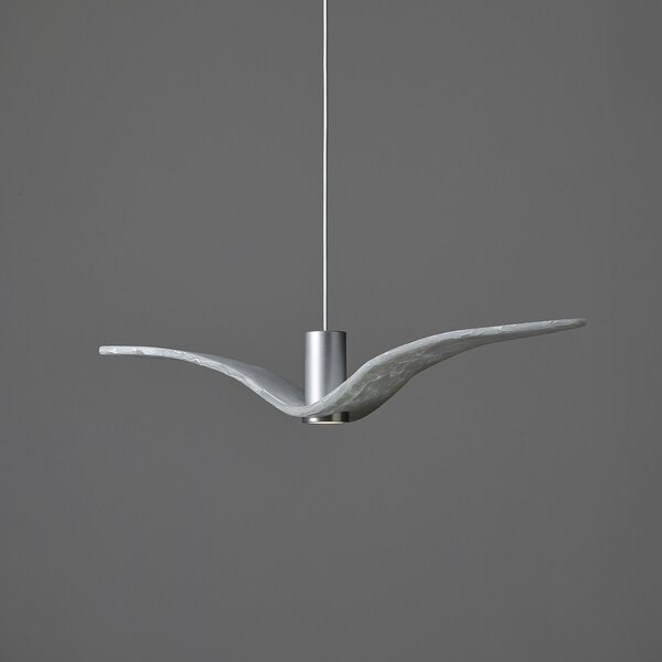 Brokis PC01111_001 Night Birds Exterior, závěsné svítidlo z ručně zpracovaného skla, 6,5W LED, triplex opal GLASS mat, délka 78cm, IP54