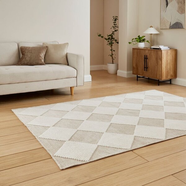 Bílo-béžový pratelný koberec 160x230 cm Lyna Beige&White – Think Rugs