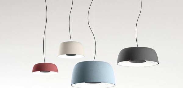 Marset A681-278 Djembé 65.45, červené závěsné svítidlo, 28,5W LED 2700K stmívatené, prům. 65cm