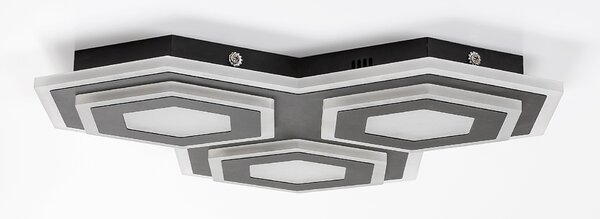 Rabalux 71115 Bitsi LED Stropní svítidlo s ovladačem | Variabilní | Stmívatelné | 7,2W | Bílá | Černá - r-71115