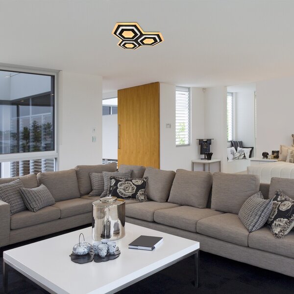 Rabalux 71115 Bitsi LED Stropní svítidlo s ovladačem | Variabilní | Stmívatelné | 7,2W | Bílá | Černá - r-71115