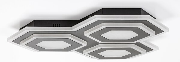 Rabalux 71115 Bitsi LED Stropní svítidlo s ovladačem | Variabilní | Stmívatelné | 7,2W | Bílá | Černá - r-71115