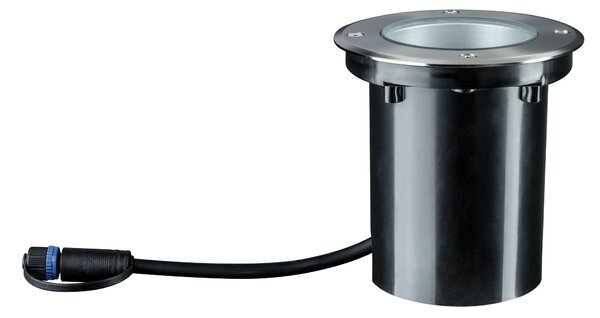Paulmann 93908 Plug&Shine RL, zápustné svítidlo s nastavitelným směrem svícení 6W LED 3000K, nerez, prům. 14cm, IP67
