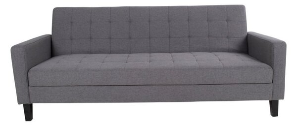 Pohovka Milton, 3místná, tmavě šedá, 205×110×87 cm – House Nordic
