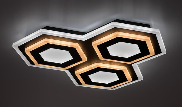 Rabalux 71115 Bitsi LED Stropní svítidlo s ovladačem | Variabilní | Stmívatelné | 7,2W | Bílá | Černá - r-71115