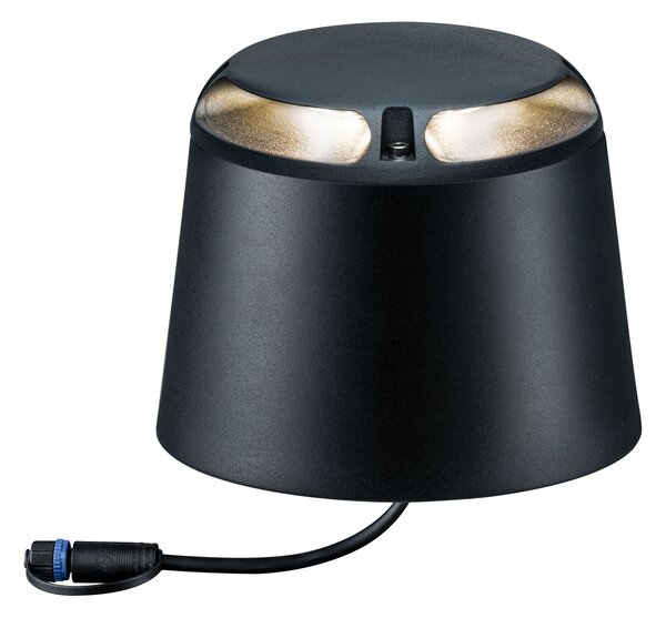 Paulmann 93917 Plug&Shine SML, venkovní svítidlo na podlahu, 2x3W LED 3000K, antracit, výška 15,5cm, IP67