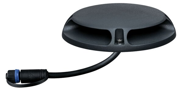 Paulmann 93920 Plug&Shine Shine, pojezdové svítidlo na podlahu, 2x3W LED 3000K, antracit, prům. 16cm, IP67