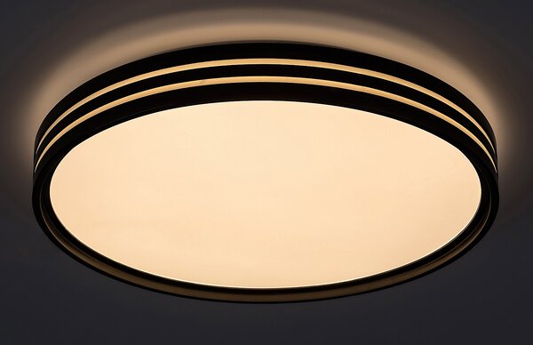 Rabalux 71118 Epora LED Moderní stropní svítidlo | Teplá bílá | 25W | Bílá | Černá - r-71118