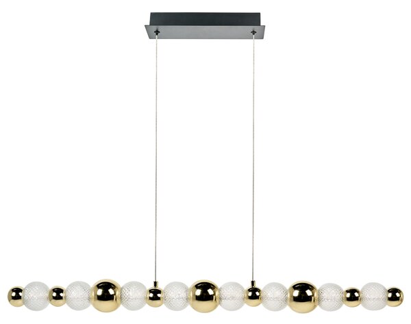 LED závěsná lampa SORA Sklo Zlatá
