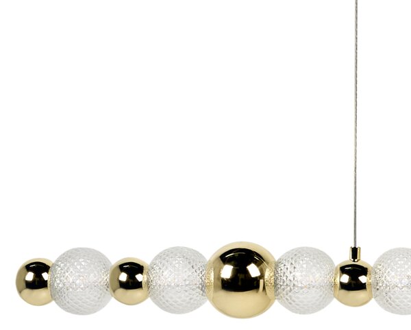 LED závěsná lampa SORA Sklo Zlatá