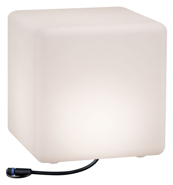 Paulmann 94181 Plug&Shine Cube, venkovní světelný objekt 6,5W LED 3000K, 30x30x30cm, IP67