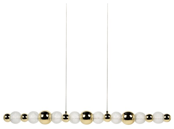 LED závěsná lampa SORA Sklo Zlatá