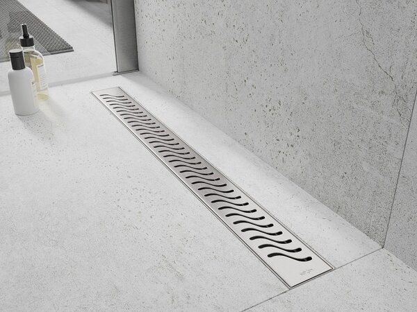 Mexen Flat nerezový sprchový žlab 50 cm vzor M09, 1028050-15