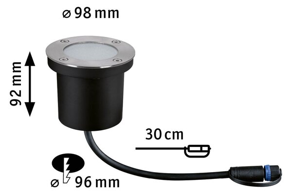 Paulmann 94274 Plug&Shine zápustné venkovní svítidlo RGBW 3,6W LED, IP65 ZigBee