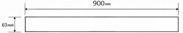 Mexen M01 kryt na nerezový žlab 90 cm, nerez, 1020090