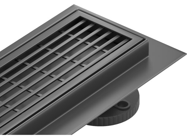 Mexen Flat M33 nerezový sprchový žlab 50 cm, černá, 1733050-15
