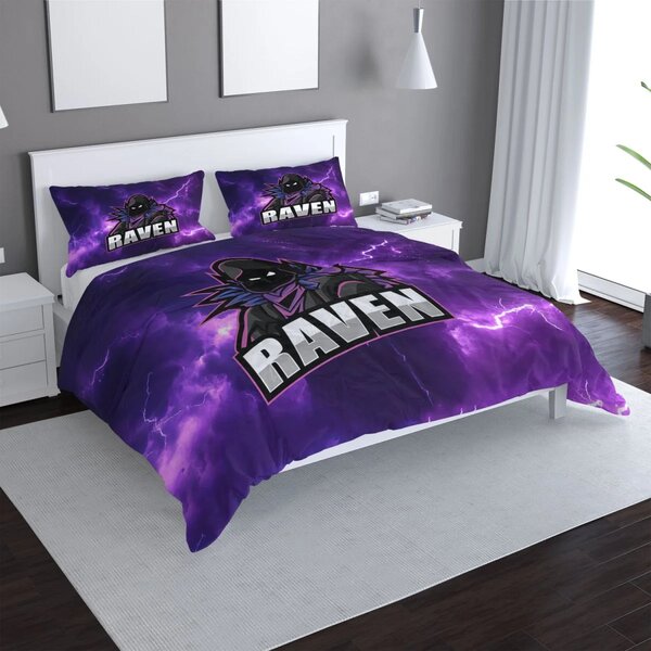 Sablio Povlečení FORTNITE RAVEN Fialová bouře - 140x200 / 90x70
