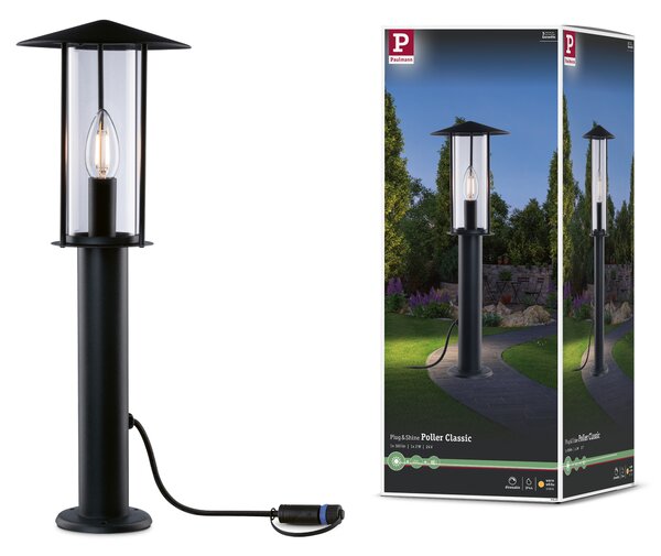 Paulmann 94322 Plug&Shine, venkovní sloupkové svítidlo 2W LED, antracit, výška 50cm, IP44
