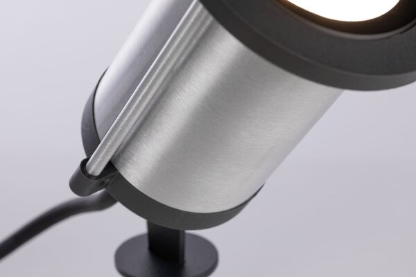 Paulmann 94285 Plug&Shine Classic, zahradní reflektor s trnem 6W LED 3000K, antracit, IP65