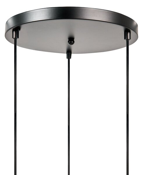 Závěsná lampa se 3 světly HONDE Papír Bílá