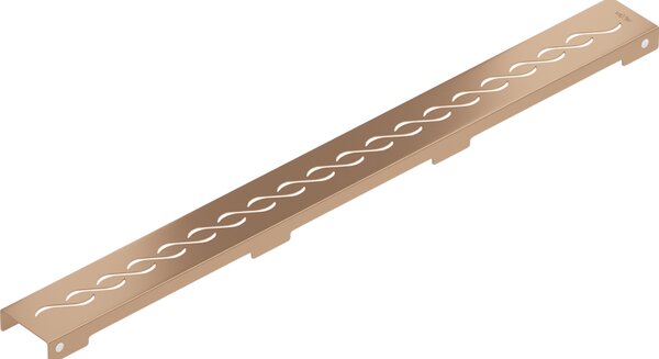 Mexen Flat, lineární podlahový žlab 70 cm, měděná matná, 1C23070