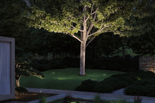 Paulmann 94367 Plug&Shine Radon zahradní reflektor LED 11W 3000K, šedá, IP65