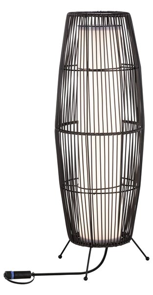 Paulmann 94320 Plug&Shine ratanová lucerna LED 7,8W 3000K antracit, výška 60cm, IP44