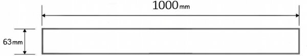 Mexen M18 kryt na nerezový žlab 100 cm, nerez, 1023100