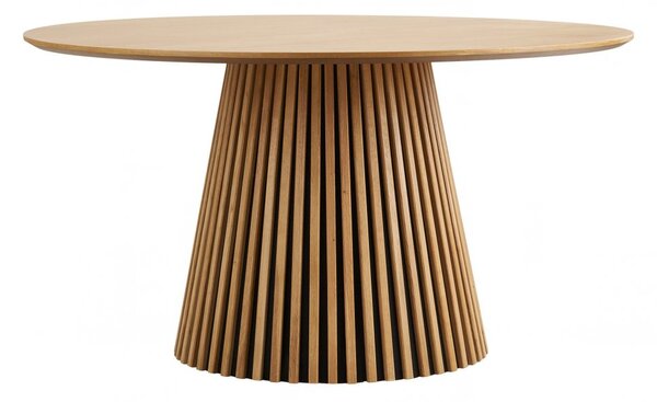 Jídelní stůl Osaka natural, kulatý, dubová dýha, Ø140×75 cm – House Nordic