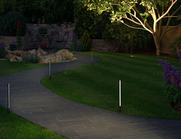Paulmann 94530 Plug&Shine venkovní tyčové svítidlo LED 5,5W, 3000K, antracit, výška 36cm, IP44