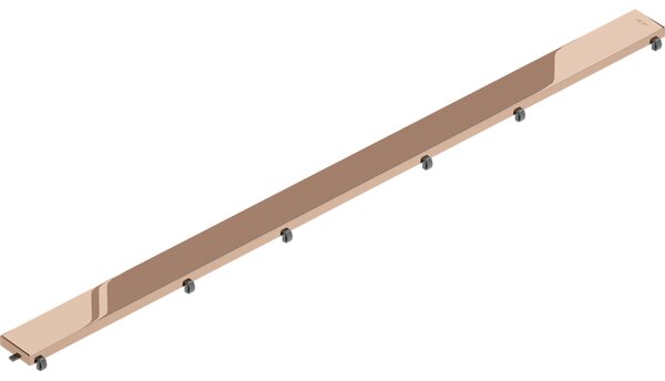 Mexen Flat, lineární podlahový žlab 90 cm, růžové zlato, 1619090