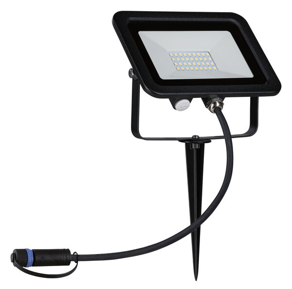 Paulmann 94575 Plug&Shine Ground Spike, zahradní reflektor LED 15,5W 3000K, černá, IP65