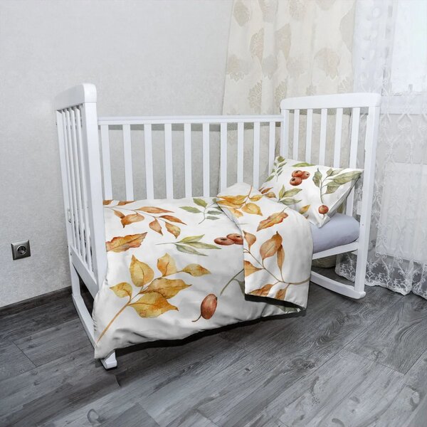 Sablio Dětské povlečení do postýlky Barvy podzimu - 120x90 / 40x60